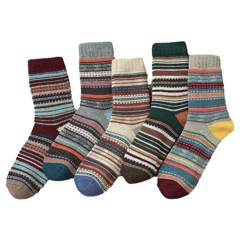Autumn and winter thickened retro imitation rabbit wool socks - Image 7