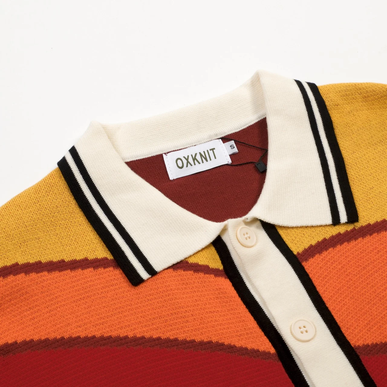 Men's Brown Retro Fashion Art Design Knitted Cardigan - Image 3
