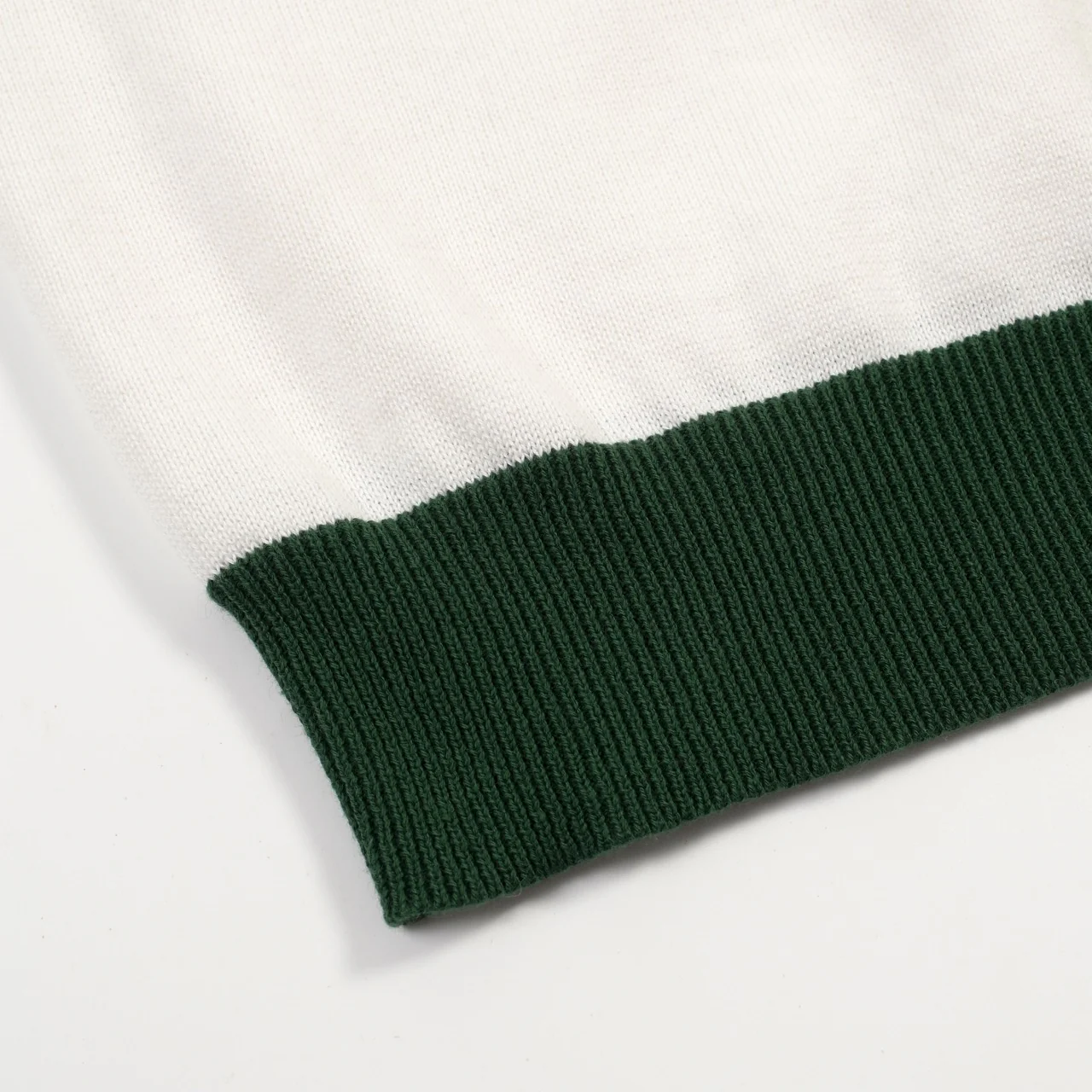 Men's Green Retro Fashion Striped Knitted Cardigan - Image 8