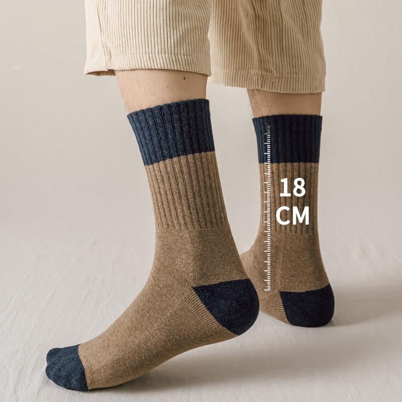 Men's Socks High Tube Thickened Winter Long Tube Terry Men's Socks - Image 2