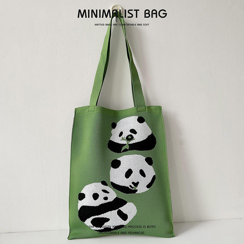 Panda-Cat Knitted Shoulder Bag - Image 17