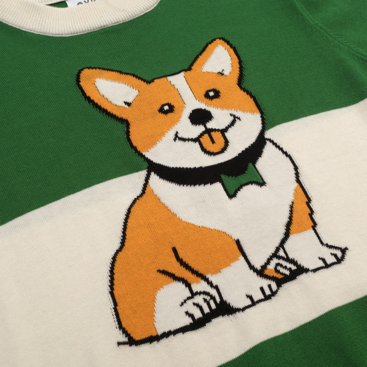 Women's Green Dog Classic Jacquard Knit T-Shirt - Image 2