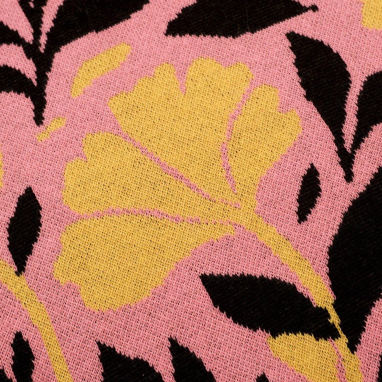 Women's Pink 70s Retro Floral Pop Art Style Knitted T-Shirt - Image 2