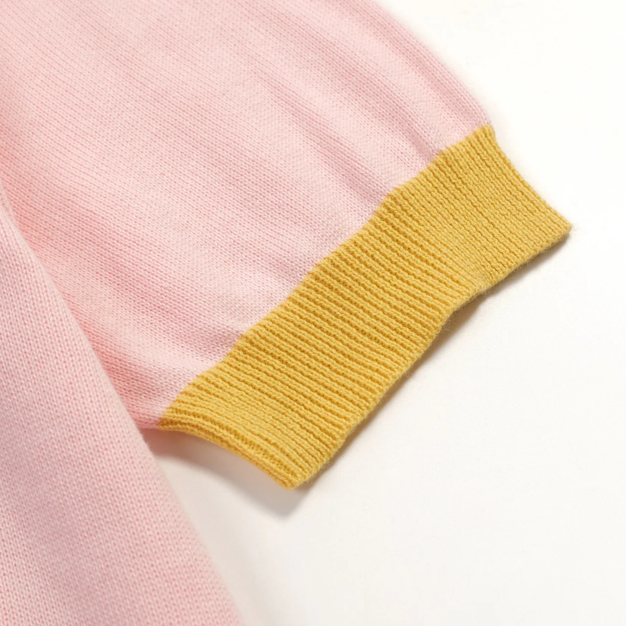 Women's Pink Animal Embroidered Knit T-shirt - Cropped Length - Image 5