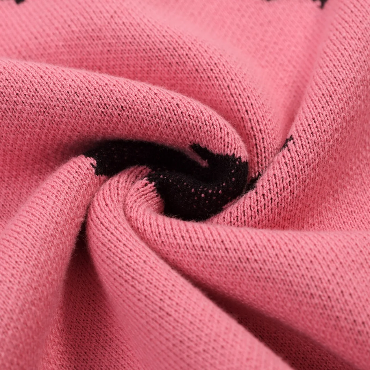 Women's Pink Bat Art Retro Classic Jacquard Knit T-Shirt - Image 9